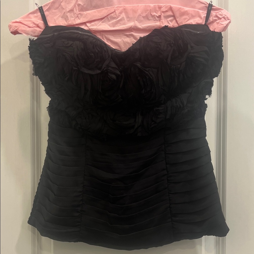 Elegant Black Strapless top